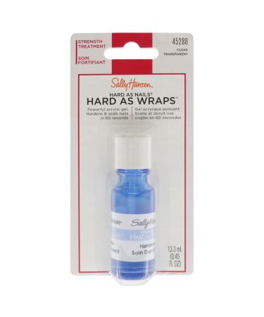 Sally Hansen Hard As Nails  Hard As Wraps   Transparent  Nail Hardener  .44 Fl Oz  Nail Strengthener  Clear Nail Polish  Nail Strengthening Polish  Smooth  Protective