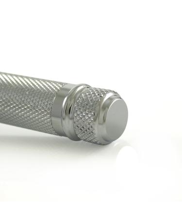 Edwin Jagger Double Edge Safety Razor with Knurled Short Handle + 5 Blades - Buy Online on GoSupps.com
