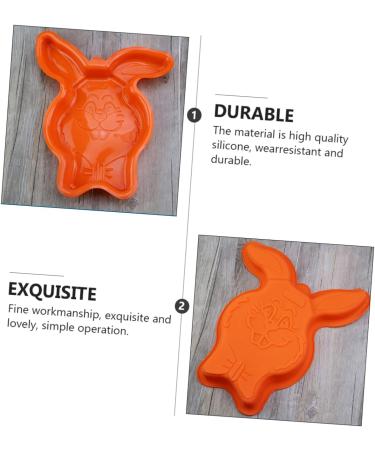PRETYZOOM 1pc Rabbit Cake Mold Cartoon Baking Bunny Cake Mold Baking Tool Cookie Silicone Cake Chocolate Egg Mold Shortbread Easter Egg Cake Mold 3D Silica Gel Big Rabbit Single - Buy Online on GoSupps.com