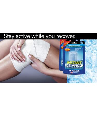 Instant Ice Wrap for Pain Relief - 2 Pack Reusable Wrap, No Refrigeration Needed - Buy Online on GoSupps.com