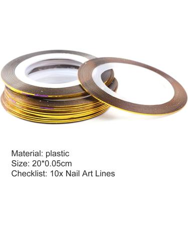 Worparsen Nail Accessories Manicure Line Striping Tape Luxury Creative Golden - Buy Online on GoSupps.com