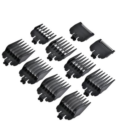 ANNTIM 10PCS Hair Clipper Guards 10 Sizes Hair Clipper Combs Guides Limit Comb Hair Cutting Guide Replace Comb Compatible with Many Wahl Clippers 1.5mm/3mm/4.5mm/6mm/10mm/13mm/16mm/19mm/22mm/25mm