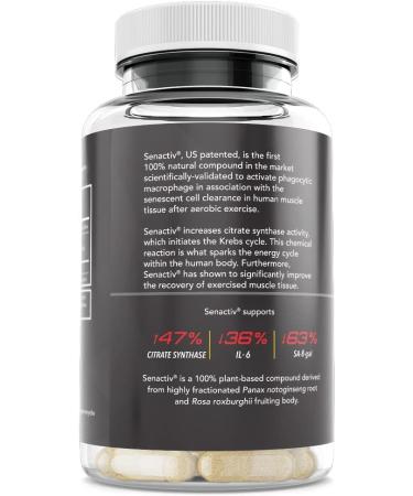 Senactiv Glycogen Fuel & Muscle Recovery Supplement - 60 Capsules | Locally Packaged in California | International Shipping Available - Buy Online on GoSupps.com