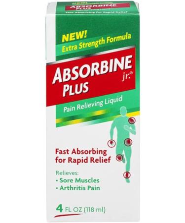 Absorbine Jr Plus Pain Relieving Liquid - 4 oz (Pack of 2) - Buy Online on GoSupps.com