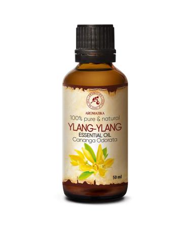 Ylang-Ylang Essential Oil 1.7 Fl Oz - Cananga Odorata - Madagaskar - 100% Pure & Natural Ylang Ylang Oil Best for Aromatherapy - Good Sleep - Beauty - Relaxation - Aroma Diffuser 1.7 Fl Oz (Pack of 1)