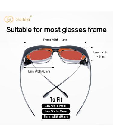 Goiteia 99.9% Blue Light Filter Gaming Glasses | Ultralight & Orange Tint for Superior Blocking | Better Sleep & Eye Protection - Buy Online on GoSupps.com