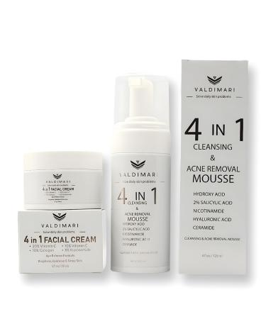 Facial Cleanser & Cream 4-in-1