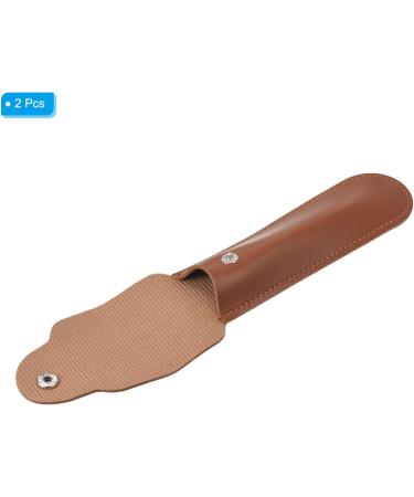PATIKIL Leather Razor Protective Case 2 Pack | Double Edge Razor Sheath for Travel | Premium Shaving Device Protector in Brown - Buy Online on GoSupps.com