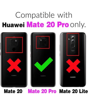 ELISORLI Compatible with Huawei Mate 20 Pro Case Rugged Thin Slim Cell Accessories Anti-Slip Fit Rubber TPU Mobile Phone Protection Silicone Cover for Hawaii Mate20Pro Mate20 20Pro Women Men Red - Buy Online on GoSupps.com