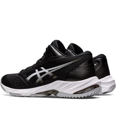 ASICS Men's Netburner Ballistic FlyteFoam Mid Top Volleyball Shoes 10.5 - Black/White - Buy Online on GoSupps.com