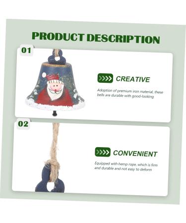 Shop Wrought Iron Abaodam Bell Pendants - Funny Metal Christmas Tree Ornaments | 7x7cm Multi-Color Hanging Bells - Buy Online on GoSupps.com