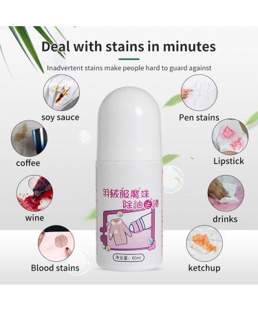 ZANLION 60 Ml Magic Stain Remover-Rolling Bead Entfernung Emergency Stain No-Wash Portable Emergency Stain No-Wash Stain Remover Roller-Ball Cleaner (1 Pc) - Buy Online on GoSupps.com