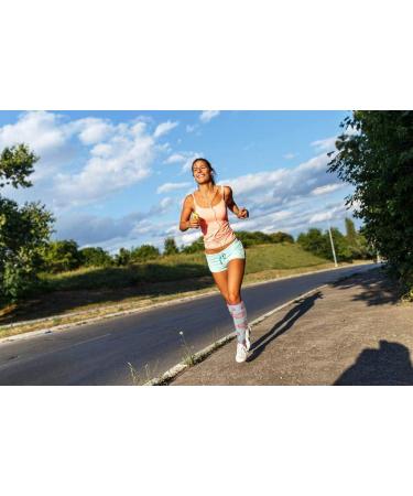 LEOSTEP Compression Socks for Women (3 Pair) - Knee High Support Stocking for Nurse Flight, Sports, Travel & Pregnancy - 20-30mmHg (S-M) - Cake - Buy Online on GoSupps.com