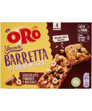  Italian Gourmet E.R. Oro Saiwa Barretta ai Cereali Integrali e al Cioccolato Fondente e Nocciole snack bar with whole cereals and dark chocolates and hazelnuts 3 x 160 g + Italian Gourmet pulp 400 g - Buy Online on GoSupps.com