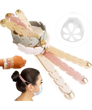 Mask Strap Extender, Face Mask Holder Hook Ear Strap, Anti-tightening Adjustable Comfortable Ear Grip, Silicone Ear Protection Savers for Reducing Ear Pain, Convertible to Bracelet (5 PCS + 1 PC Gift) - Buy Online on GoSupps.com