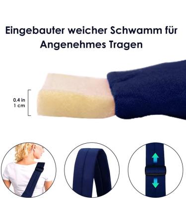 Slowton Dog Carrier Bag - Adjustable Shoulder Strap Front Bag for Outdoor Excursions - Dark Blue (M 2.2-5kg) - Buy Online on GoSupps.com