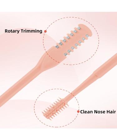 3 Pack Nose Hair Trimmer Set - 2 in 1 Professional Double Headed Hair Knife & Clipper Pink Nose Hair Remover for Men & Women Ideal for International Shipping - Buy Online on GoSupps.com