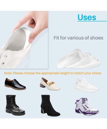 Kalevel 3 Pairs Height Increase Insole - 1cm Elevator Shoe Heel Lift Inserts for Men and Women - Shock Absorption Insoles for Boots and Sneakers - Buy Online on GoSupps.com