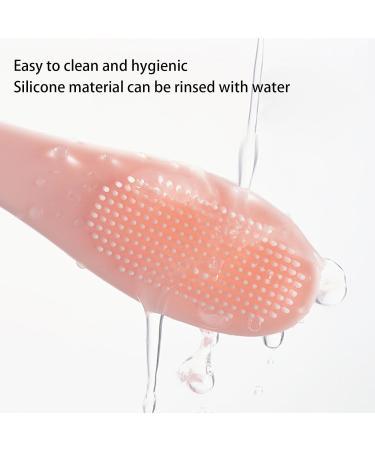 Silicone Facial Scrubber | Handheld Finger Gentle Facial Scrubber | Space Saving Face Wash Brush for Travel Soft Face Cleansing Brush for Cleansing Rowces Lotus Root Powder - Buy Online on GoSupps.com