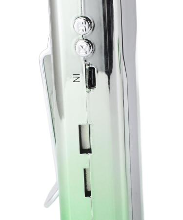 Electric Nail Drill Portable Rechargeable Polishing Speed Adjustable Nail Grinder Silver Green Gradient 40 000RPM with 6 Heads for Home Salon Use - Buy Online on GoSupps.com