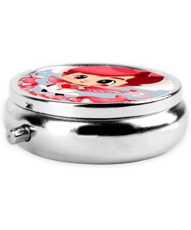 Love Messenger Round Pill Box | 3 Compartment Organizer for Purse & Pocket | Portable Travel Pill Box for International Shipping - Buy Online on GoSupps.com