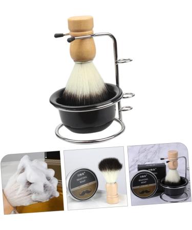 Frcolor Shaving Foam Shell Set - 2 Razor Brushes & Metal Stands for Perfect Face Shaving | Body Care Essentials - Buy Online on GoSupps.com