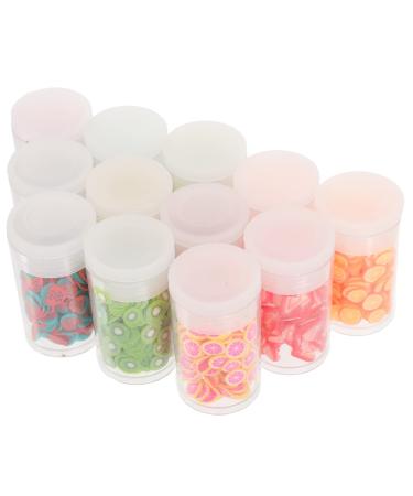 12 Boxes Nail Art Accessories Strawberry Slices Diy Nail Art Fruit Nail Charms Fruit Nail Decals Nail Decorations for Nail Art Nail Fruit Slices Soft Pottery Mini Do It Yourself 3d
