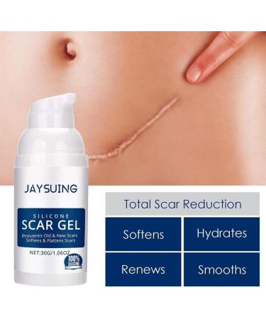 Silicone Skin Renewal Gel - Women's Treatment for Surgical Scars, Stretch Marks, Acne, Burn Scars & Pockmarks - 1pcs - Buy Online on GoSupps.com
