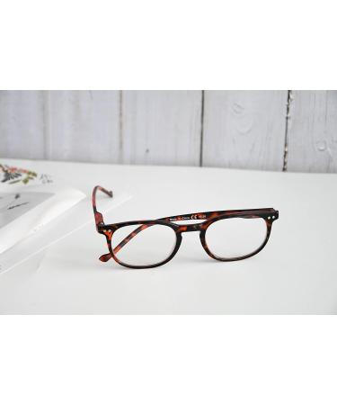 Eyekepper Retro Reading Glasses for Women & Men - Tortoise Frame +0.75 - Stylish Eyeglasses for Reading - Buy Online on GoSupps.com