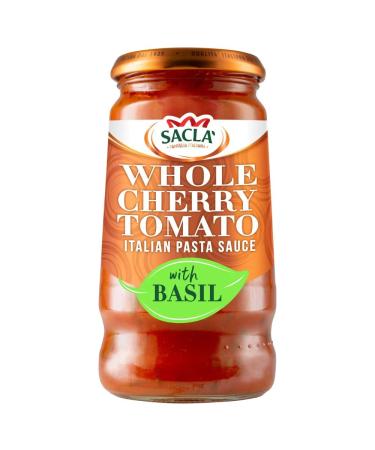 Sacla' Whole Cherry Tomato Italian Pasta Sauce with Basil 350g-Food