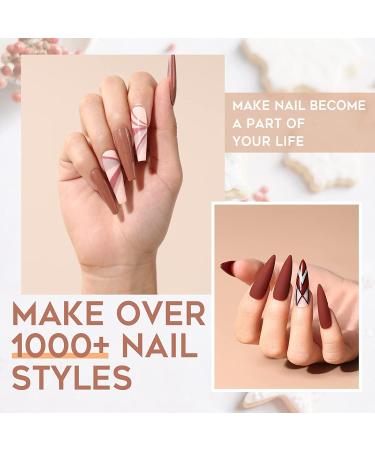 Modelones Gel Nail Polish Kit with UV Light 48W Dryer - 7 Nude Colors Set, Base & Top Coat, Primer, Decorations, Manicure Tools - Perfect Gift for Women - Buy Online on GoSupps.com