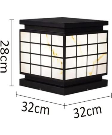 Courtyard Light Solar Outdoor Lamp Post Lights Square Waterproof Exterior Lantern Lighting Fixtures Garden Patio Yard Pathway Driveway Landscape Path Lights (Size : 32 * 32 * 28cm) () - Buy Online on GoSupps.com