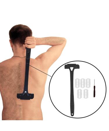 Harilla Back Razor for Men - Ergonomic Long Handle Hair Removal Tool | Foldable & Wet/Dry Use - Buy Online on GoSupps.com