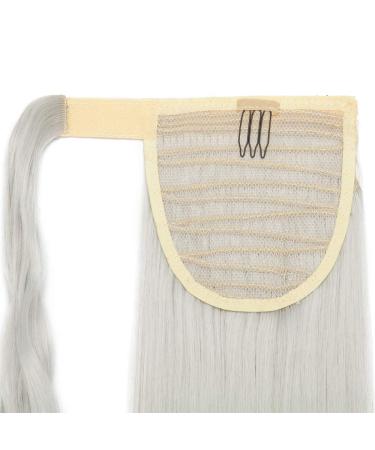 Sego Silver Gray Wavy Ponytail Clip-In Hair Extension - 26 Realistic Braid - Smooth Braid Hair Piece - Buy Online on GoSupps.com