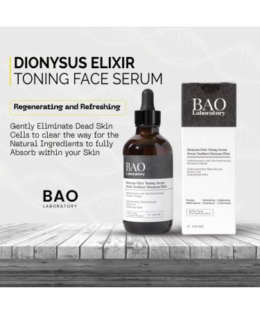 Dionysus Elixir Toning Face Serum - Galactomyces & Vitamin C for Wrinkles Acne Scars & Fine Lines - 120 ML (4 Fl Oz) - Ideal for All Skin Types - Buy Online on GoSupps.com
