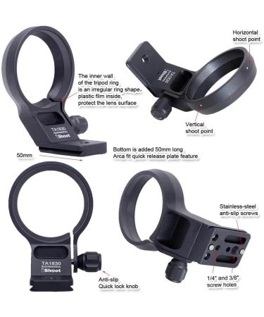 iShoot Metal Lens Collar Tripod Mount Ring for Tamron 18-300mm Lens - Arca-Swiss Fit - Buy Online on GoSupps.com