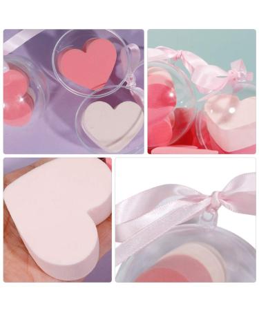 Buy Beaupretty Round Makeup Sponge Set - 4pcs Heart Puff Powder Puffs for Flawless Makeup & Easy Cleaning | International Shipping Available - Buy Online on GoSupps.com
