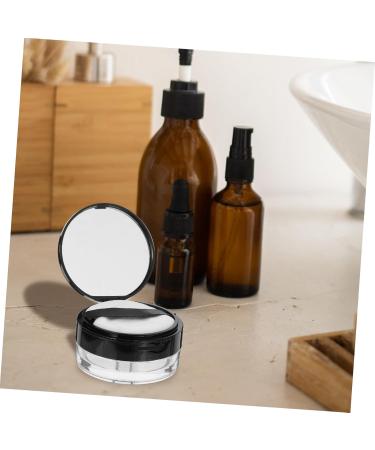 WOONEKY Cosmetic Case with Powder Puff Toiletry Case Blusher Mesh Loose Powder Case Puff Case Powder Compact - Buy Online on GoSupps.com