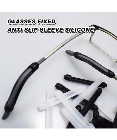 Buy Eyeglass Ear Grips | 12 Pairs of Silicone Ear Hook Cushions for Comfort & Secure Fit - Black & White Options - Buy Online on GoSupps.com
