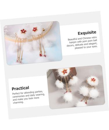 Beaupretty 1 Pair Hair Ball Hairpin Girls Barrettes Hair Pins for Girls Pom Pom Hairpins Tassel Hair Clips Kids Hair Clips Kids Hair Accessories for Girls Hair Style Girls Pompom Hanfu China - Buy Online on GoSupps.com
