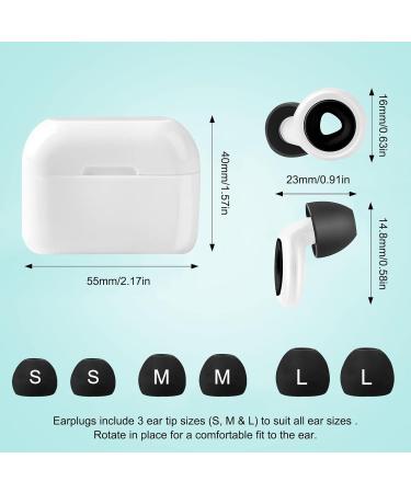 Quiet Reusable Silicone Ear Plugs with 6 Ear Tips + Ear Plug Box - Ideal for Sleeping, Work, Study, and Travel - Buy Online on GoSupps.com