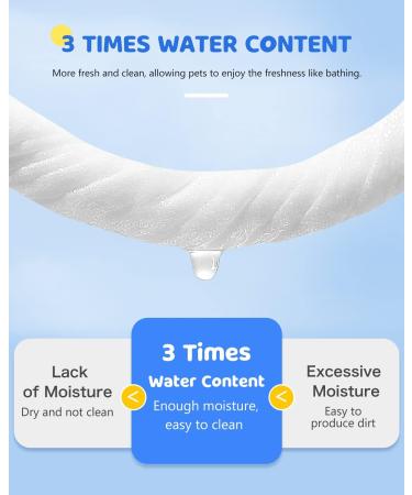 Pawaboo Wet Wipes for Dogs - Hypoallergenic Care Cloths 100 Pieces | Natural Cleaning Towels for Paws Ears and Body - Buy Online on GoSupps.com