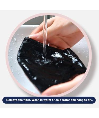 Euroca 4 Layer Face Masks Reusable Washable Made from Cotton Fabric with Nose Wire Adjustable Ear Loop for Mens Womens Teens -1 Pack with 2 Filters Included (Black Small) - Buy Online on GoSupps.com