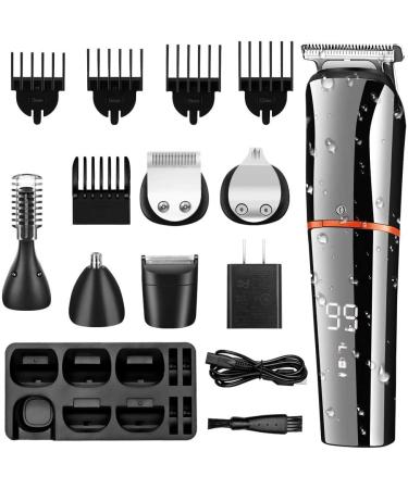 6 in 1 Professional Hair Clippers & Trimmer Set - Waterproof Electric Grooming for Men | Beard Facial & Body Hair Care - Buy Online on GoSupps.com
