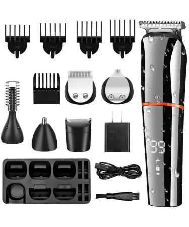 6 in 1 Professional Hair Clippers for Men - Waterproof Electric Beard & Body Trimmer Set | Facial Grooming Tool - Buy Online on GoSupps.com