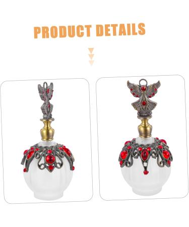 Housoutil Perfume Bottle Essential Oil Bottle Storage Bottle Household Red Travel Aluminum Alloy 13x5x5cm Red - Buy Online on GoSupps.com