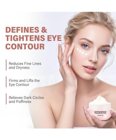 TWMKLP Electric Massage Eye Cream Anti-Wrinkle Firming Treatment with Soothing Vibration Reduces Puffiness Dark Circles Fine Lines & Tired Eyes Hydrating Moisturizer - Buy Online on GoSupps.com