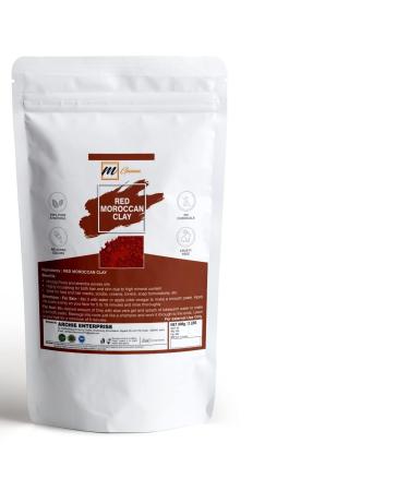 mGanna 100% Natural Moroccan Red Clay Powder 2 LBS / 908 GMS for Anti-Ageing & Skin firming Hair Masks Scrubs Creams and Soap Making