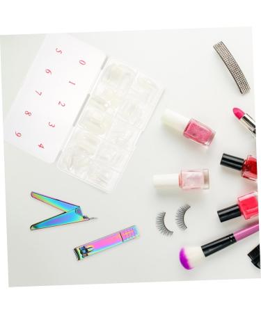 minkissy French Manicure Kit 3 Sets Nail Set Major Plastic Nail Hallow - Buy Online on GoSupps.com