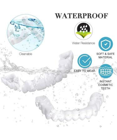 Care Spring 2 Pairs Cosmetic Veneer Teeth Fake Teeth Veneers Top and Bottom Whitening Dentures Natural Tone Instant Smile Veneer Teeth for Man Woman Teeth Whitening and Perfect Smile - Buy Online on GoSupps.com